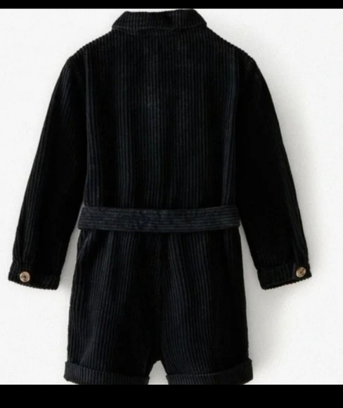 Zara Black Corduroy Romper - Picture 3 of 6